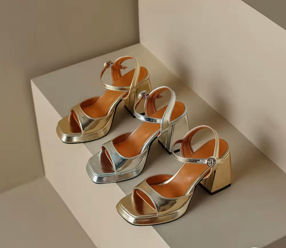 Dani Metallic Heels