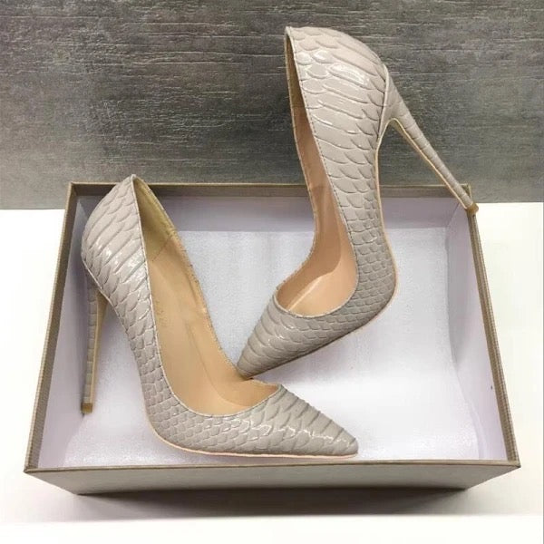 Jennifer Croc-Embossed Pumps