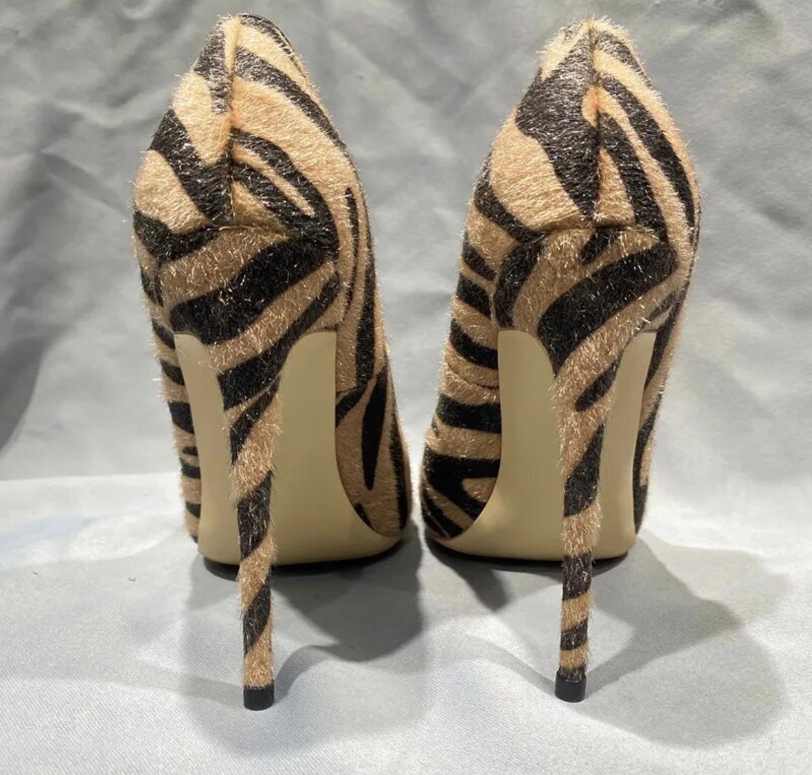 Laura Zebra Print Heels