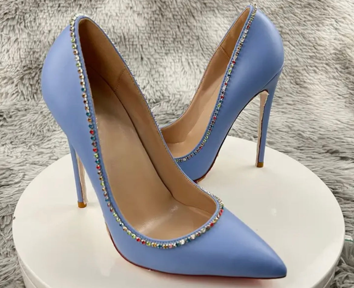 Anna Crystal Embellished Heels