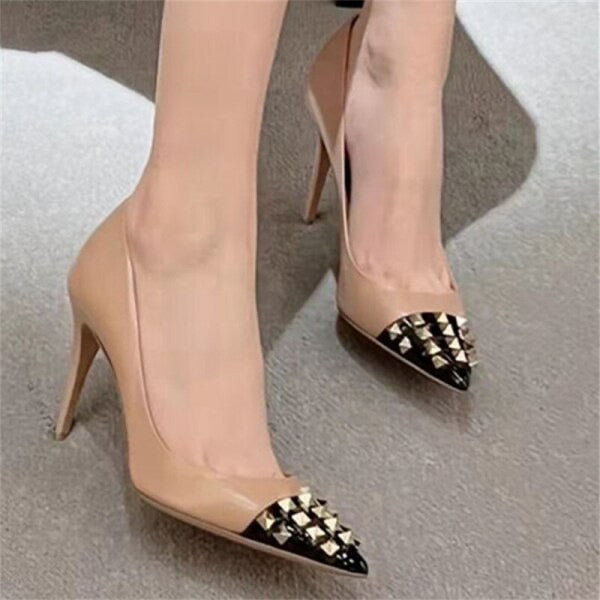 Nude and gold on sale shoes