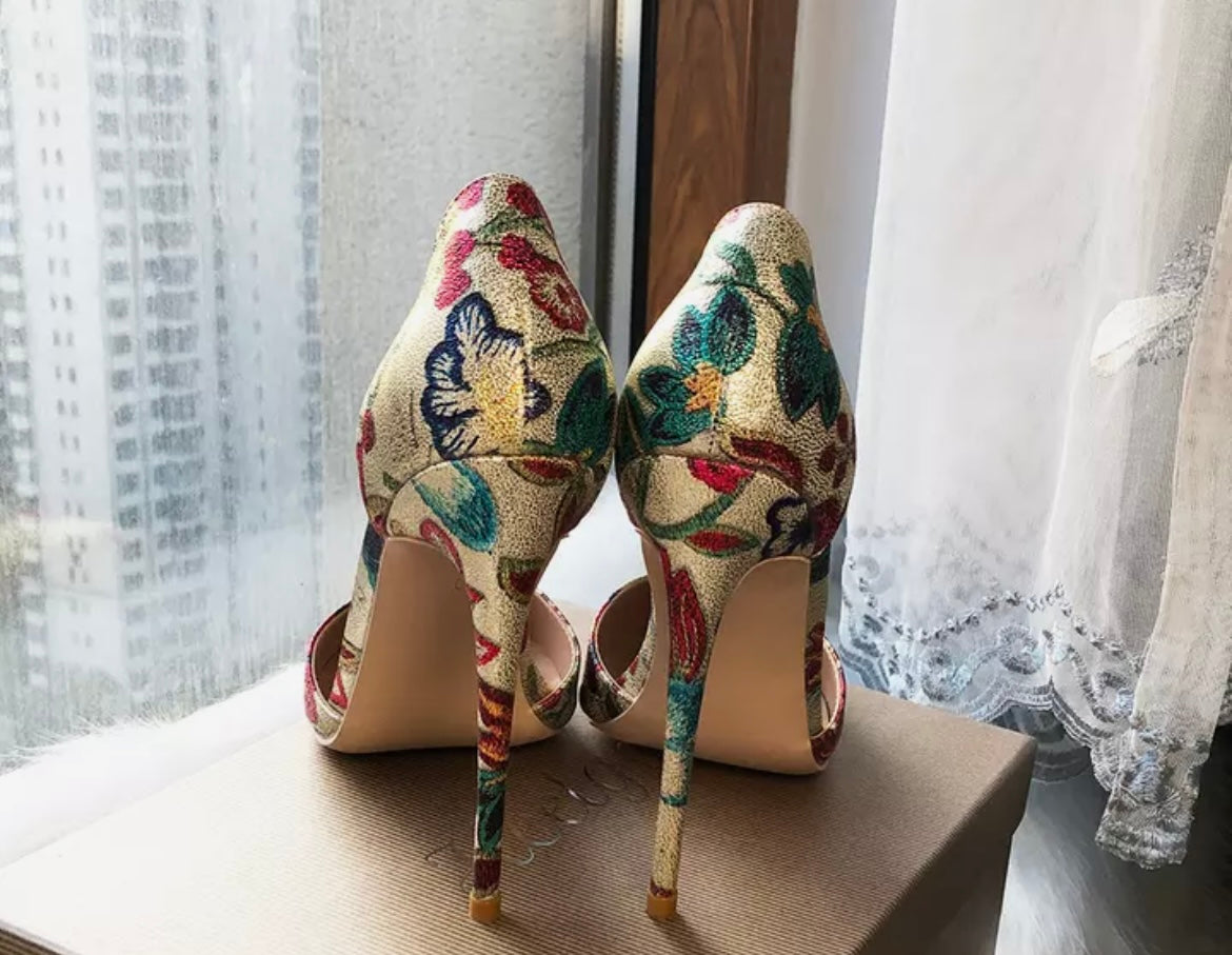 Millie Floral Heels