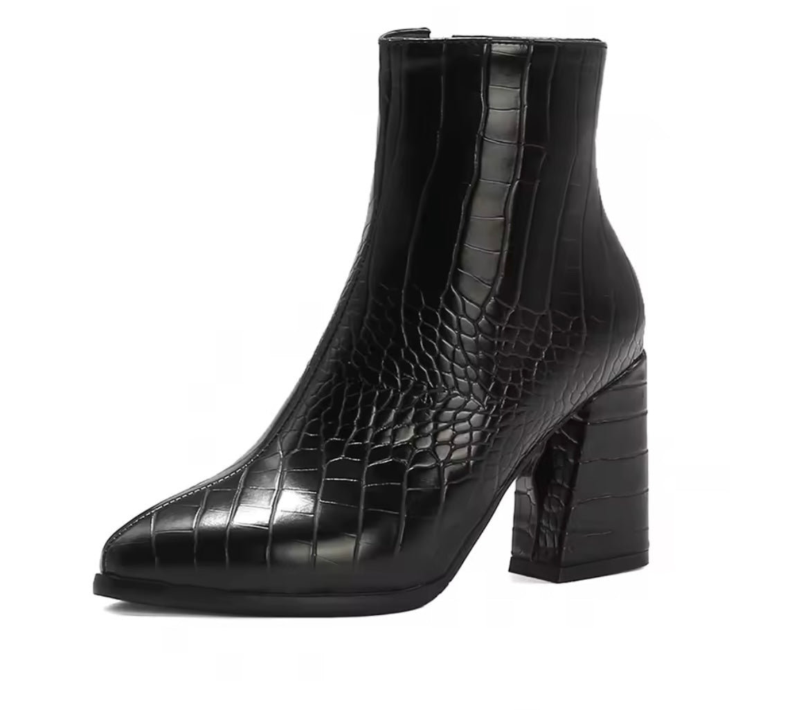 Darcy Snake Ankle Boots