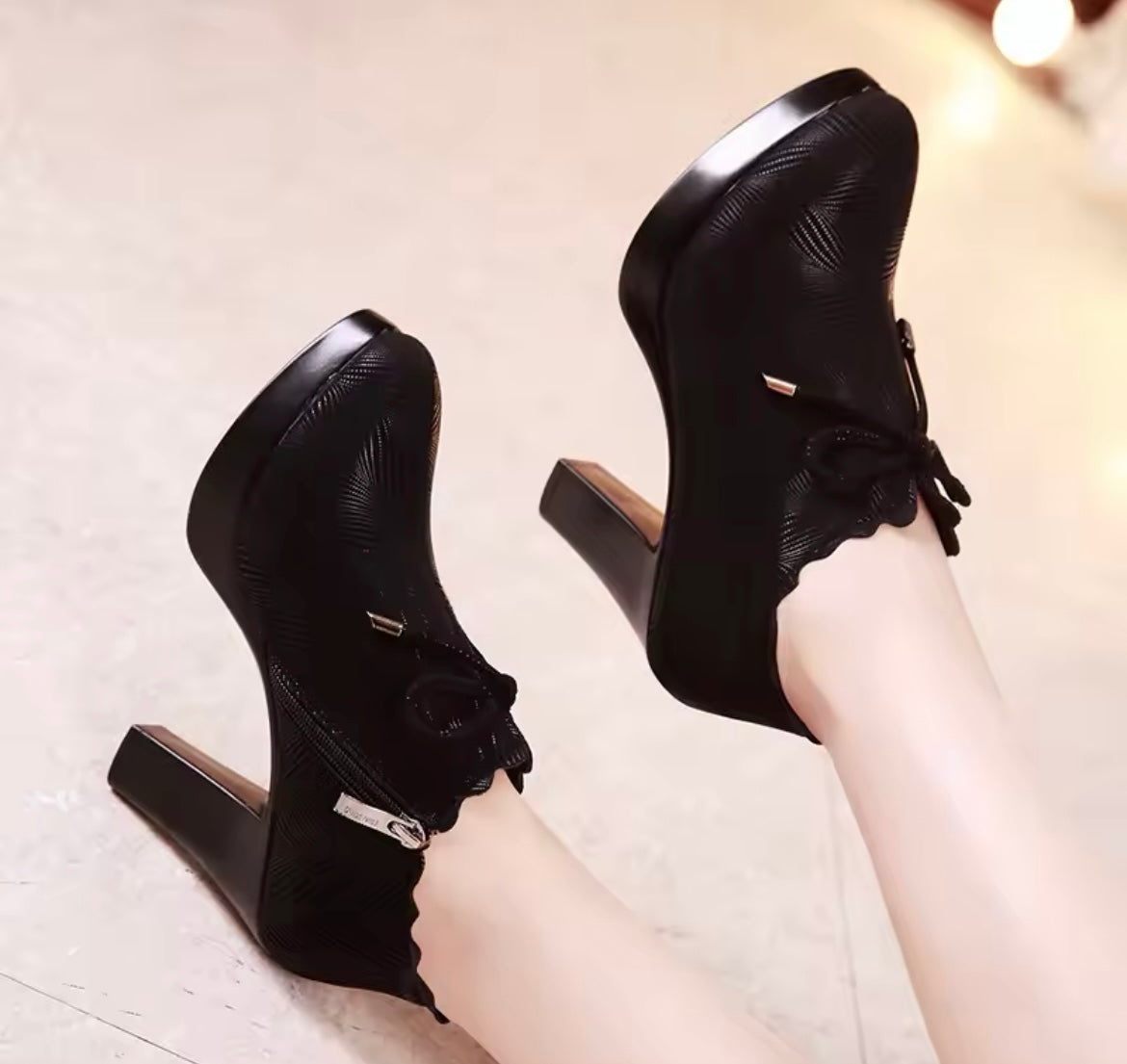 Rhea Bow Shoe Boots