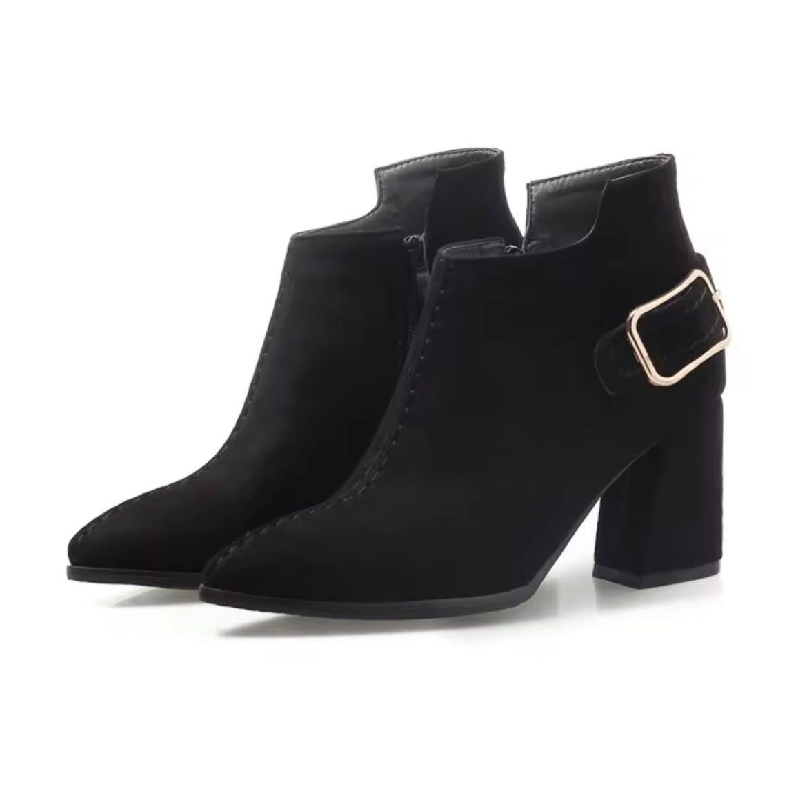 Lara Buckle Ankle Boots