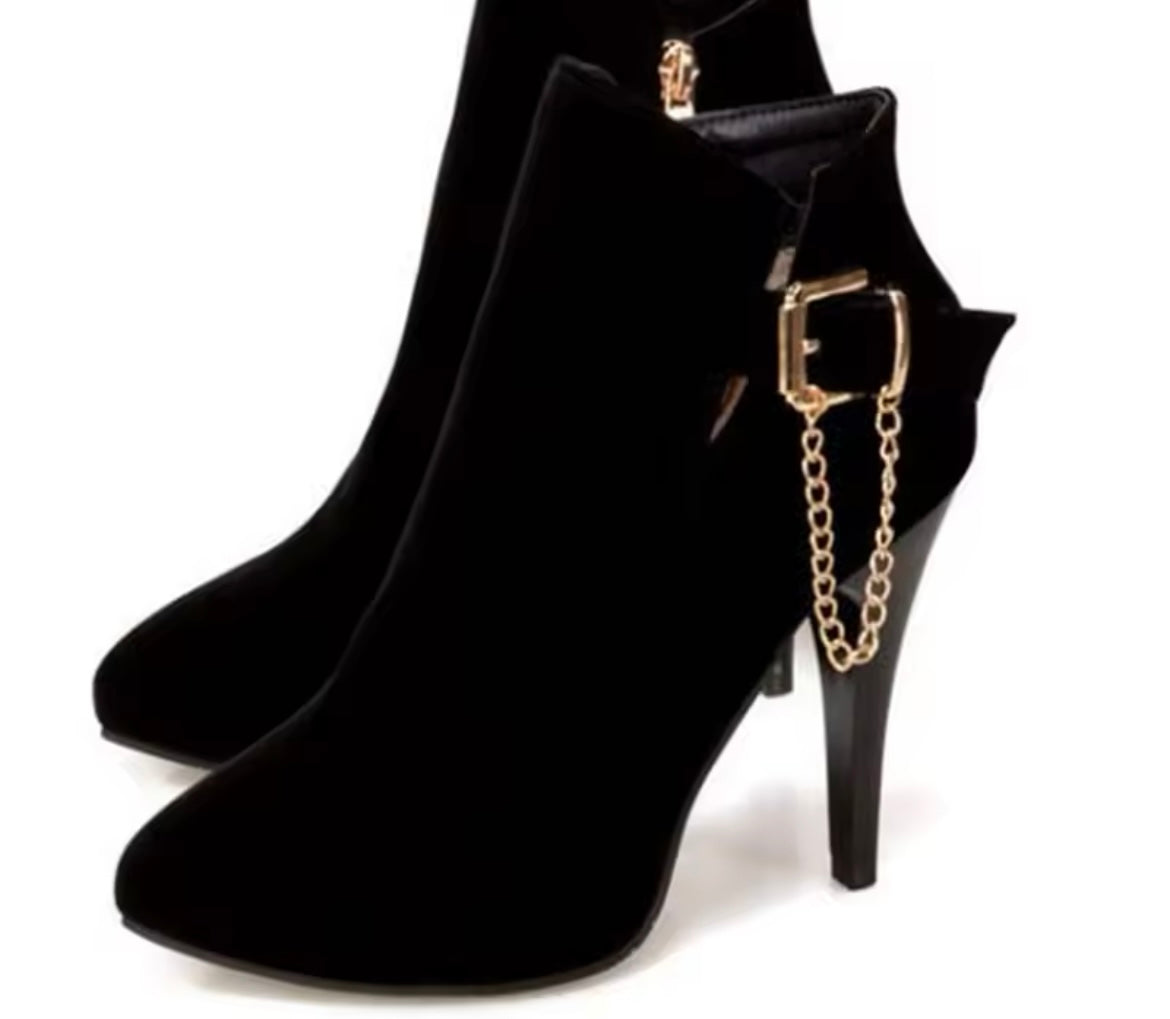 Amelia Chain Ankle Boots