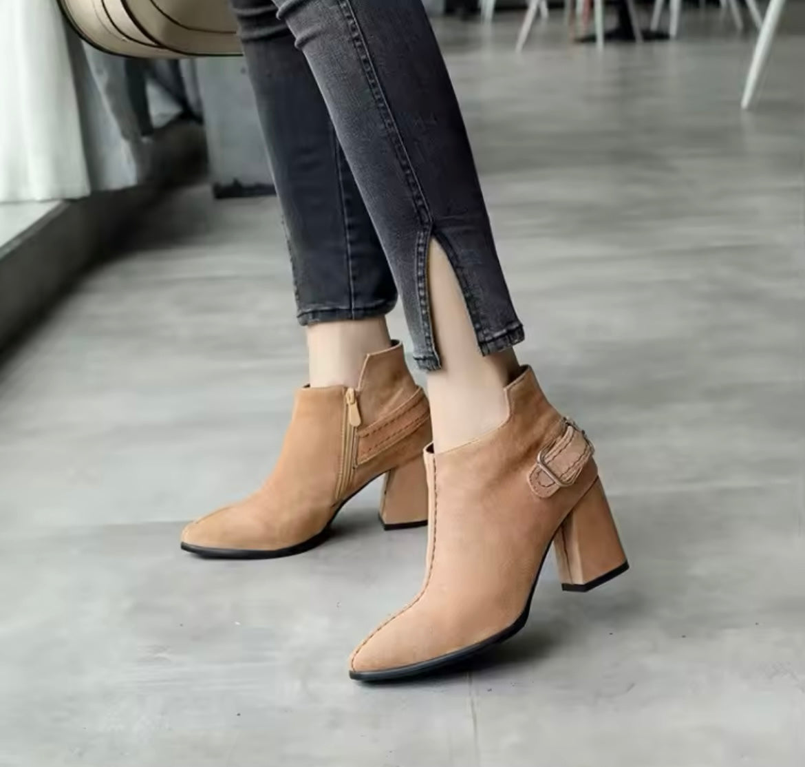 Lara Buckle Ankle Boots