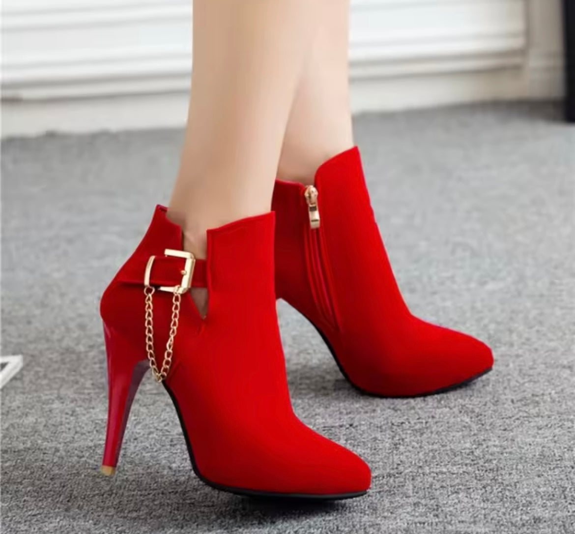 Amelia Chain Ankle Boots