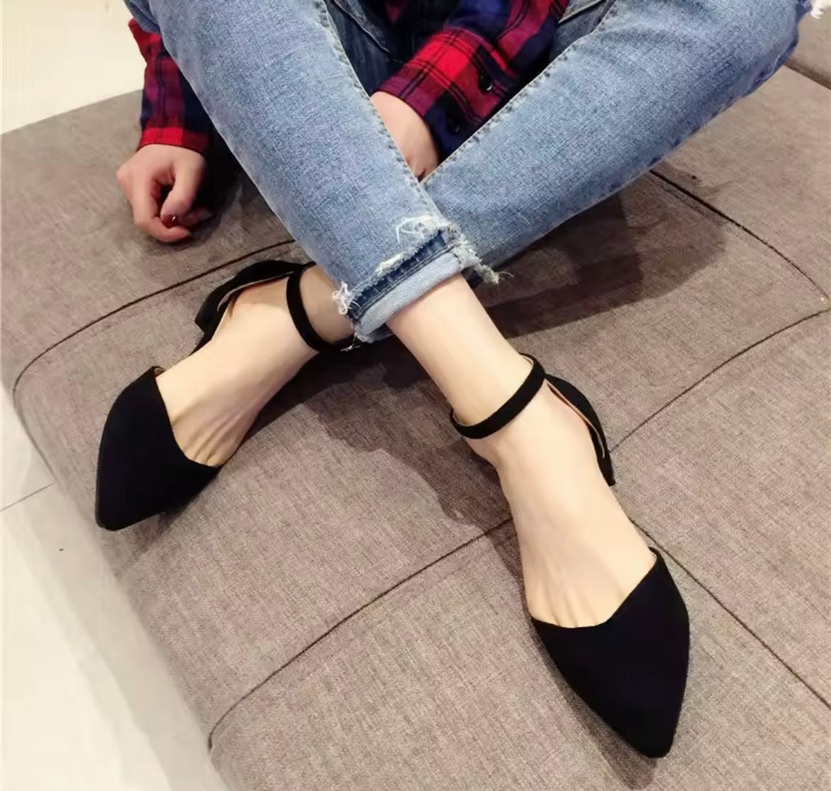 Monica Ankle Strap Flats