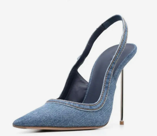 Arella Denim Heel