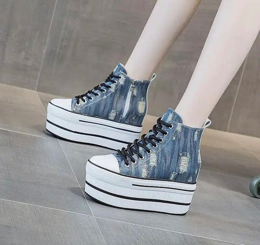 Delilah Denim Platforms