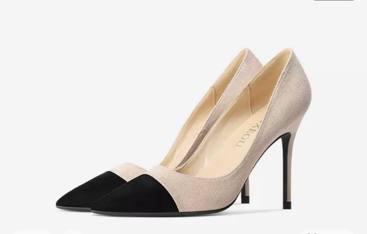 Two tone hot sale shoes womens heels