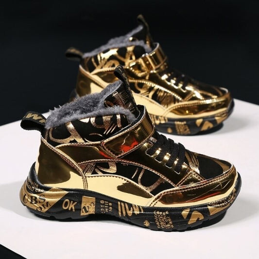 Gold trainers 